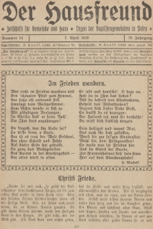 Der Hausfreund : Zeitschrift für Gemeinde und Haus : Organ der Baptistengemeinden in Polen. R.35, 1929, Nummer 14