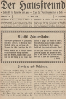 Der Hausfreund : Zeitschrift für Gemeinde und Haus : Organ der Baptistengemeinden in Polen. R.35, 1929, Nummer 19
