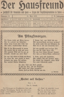 Der Hausfreund : Zeitschrift für Gemeinde und Haus : Organ der Baptistengemeinden in Polen. R.35, 1929, Nummer 20