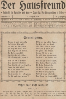 Der Hausfreund : Zeitschrift für Gemeinde und Haus : Organ der Baptistengemeinden in Polen. R.35, 1929, Nummer 32