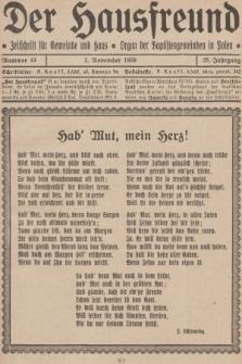 Der Hausfreund : Zeitschrift für Gemeinde und Haus : Organ der Baptistengemeinden in Polen. R.35, 1929, Nummer 44