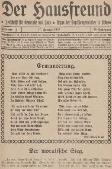 Der Hausfreund : Zeitschrift für Gemeinde und Haus : Organ der Baptistengemeinden in Polen. R.36, 1930, Nummer 3