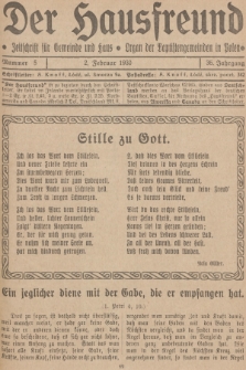 Der Hausfreund : Zeitschrift für Gemeinde und Haus : Organ der Baptistengemeinden in Polen. R.36, 1930, Nummer 5