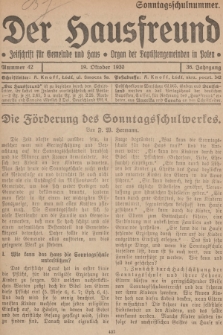 Der Hausfreund : Zeitschrift für Gemeinde und Haus : Organ der Baptistengemeinden in Polen. R.36, 1930, Nummer 42