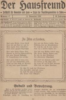 Der Hausfreund : Zeitschrift für Gemeinde und Haus : Organ der Baptistengemeinden in Polen. R.36, 1930, Nummer 47