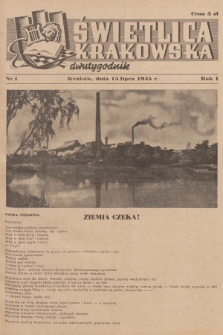 Świetlica Krakowska : dwutygodnik. R.1, 1945, nr 4