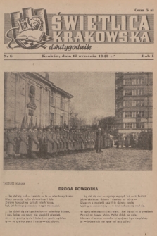 Świetlica Krakowska : dwutygodnik. R.1, 1945, nr 8