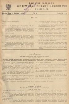 Dziennik Urzędowy Wojewódzkiej Rady Narodowej w Kielcach. 1966, nr 6