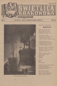Świetlica Krakowska : dwutygodnik. R.1, 1945, nr 9