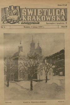 Świetlica Krakowska : dwutygodnik. R.3, 1947, nr 3