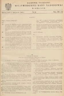 Dziennik Urzędowy Wojewódzkiej Rady Narodowej w Kielcach. 1966, nr 22