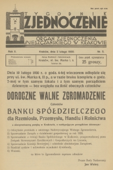 Zjednoczenie : organ Zjednoczenia Mieszczańskiego w Krakowie. R.2, 1928, nr 5