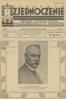Zjednoczenie : organ Zjednoczenia Mieszczańskiego w Krakowie. R.1, 1929, nr 45