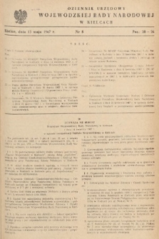 Dziennik Urzędowy Wojewódzkiej Rady Narodowej w Kielcach. 1967, nr 5