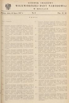 Dziennik Urzędowy Wojewódzkiej Rady Narodowej w Kielcach. 1967, nr 8