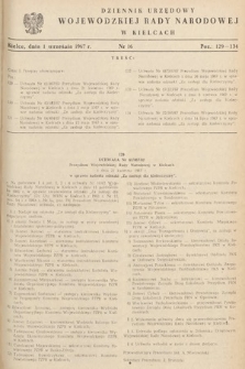 Dziennik Urzędowy Wojewódzkiej Rady Narodowej w Kielcach. 1967, nr 16