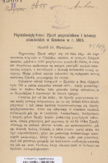 Pięćdziesiąty trzeci Zjazd przyrodników i lekarzy niemieckich w Gdańsku w r. 1880