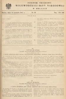 Dziennik Urzędowy Wojewódzkiej Rady Narodowej w Kielcach. 1967, nr 25