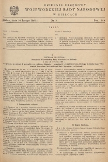 Dziennik Urzędowy Wojewódzkiej Rady Narodowej w Kielcach. 1968, nr 3