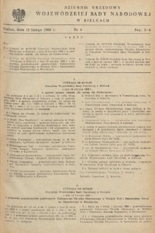 Dziennik Urzędowy Wojewódzkiej Rady Narodowej w Kielcach. 1968, nr 4