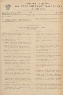 Dziennik Urzędowy Wojewódzkiej Rady Narodowej w Kielcach. 1968, nr 8