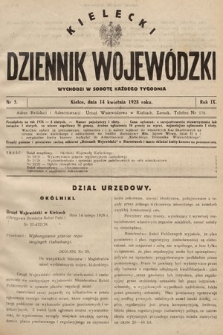 Kielecki Dziennik Wojewódzki. 1928, nr 5