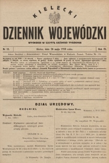Kielecki Dziennik Wojewódzki. 1928, nr 11