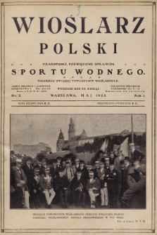 Wioślarz Polski: czasopismo, poświęcone sprawom sportu wodnego. R.1, 1925, nr 2
