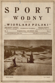Sport Wodny : dawniej „Wioślarz Polski”. R.1, 1925, nr 9