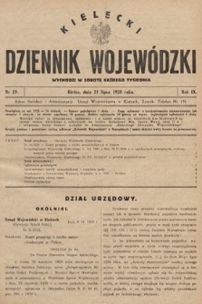 Kielecki Dziennik Wojewódzki. 1928, nr 19