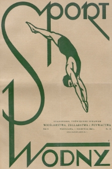 Sport Wodny : czasopismo, poświęcone sprawom wioślarstwa, żeglarstwa i pływactwa. R.4, 1928, nr 14