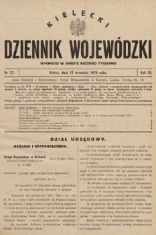 Kielecki Dziennik Wojewódzki. 1928, nr 27