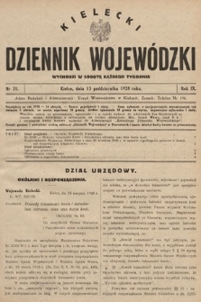 Kielecki Dziennik Wojewódzki. 1928, nr 31