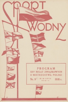 Sport Wodny. R.7, 1931, nr 9 + dod.