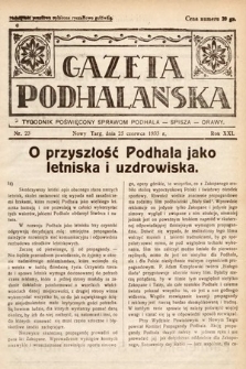 Gazeta Podhalańska : tygodnik poświęcony sprawom Podhala, Spisza, Orawy. 1933, nr 23