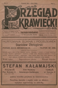 Przegląd Krawiecki : organ Związku Cechów Krawieckich na Rzeczpospolitą Polską. R.1, 1925, nr 5