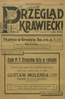 Przegląd Krawiecki : organ Związku Cech. Krawieckich na Rzeczypospolitą Polską : organ Polskiego Związku Cech. Krawieck. na Pomorze. R.2, 1926, nr 7