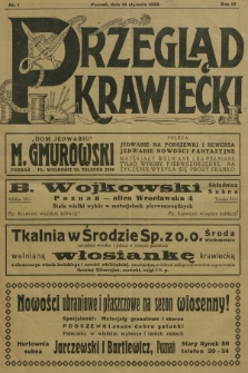 Przegląd Krawiecki : organ Związku Cechów Krawieckich na Rzeczpospolitą Polską. R.4, 1928, nr 1