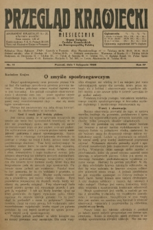 Przegląd Krawiecki : organ Związku Cechów Krawieckich na Rzeczpospolitą Polską. R.4, 1928, nr 11 + wkładka