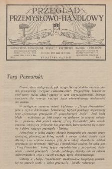 Przegląd Przemysłowo-Handlowy : czasopismo poświęcone sprawom przemysłu, handlu i finansów. R.1, 1921, № 5
