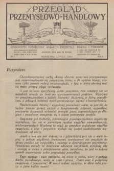 Przegląd Przemysłowo-Handlowy : czasopismo poświęcone sprawom przemysłu, handlu i finansów. R.1, 1921, № 7