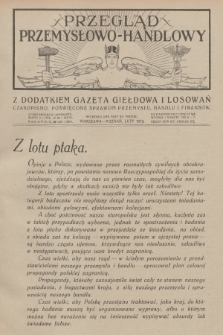 Przegląd Przemysłowo-Handlowy : czasopismo poświęcone sprawom przemysłu, handlu i finansów. R.2, 1922, luty