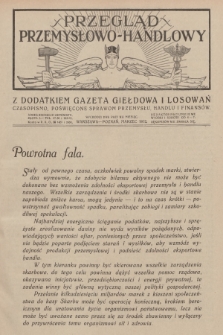 Przegląd Przemysłowo-Handlowy : czasopismo poświęcone sprawom przemysłu, handlu i finansów. R.2, 1922, marzec