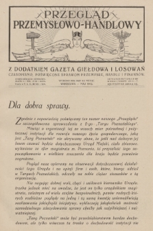 Przegląd Przemysłowo-Handlowy : czasopismo poświęcone sprawom przemysłu, handlu i finansów. R.2, 1922, maj