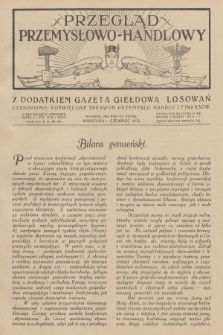 Przegląd Przemysłowo-Handlowy : czasopismo poświęcone sprawom przemysłu, handlu i finansów. R.2, 1922, czerwiec