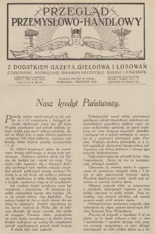 Przegląd Przemysłowo-Handlowy : czasopismo poświęcone sprawom przemysłu, handlu i finansów. R.2, 1922, wrzesień