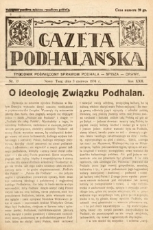 Gazeta Podhalańska : tygodnik poświęcony sprawom Podhala, Spisza, Orawy. 1934, nr 15