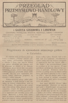 Przegląd Przemysłowo-Handlowy i Gazeta Giełdowa i Losowań : czasopismo poświęcone sprawom przemysłu, handlu i finansów. R.3, 1923, grudzień