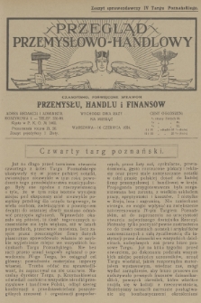 Przegląd Przemysłowo-Handlowy : czasopismo poświęcone sprawom przemysłu, handlu i finansów. R.4, 1924, czerwiec