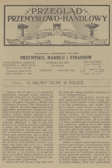 Przegląd Przemysłowo-Handlowy : czasopismo poświęcone sprawom przemysłu, handlu i finansów. R.4, 1924, listopad